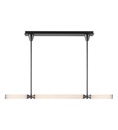 LP348148UBFR-UNV-Edwin 48-in Urban Bronze/Frosted Ribbed Glass LED Linear Pendant