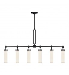  LP355652UBGO-Wynwood 52-in Urban Bronze/Glossy Opal 6 Lights Linear Pendant