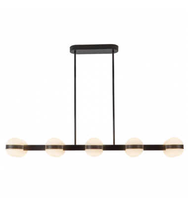 LP38148-BK-Selene 4-ft Black dimmable LED Linear Pendant