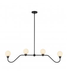 LP408148MB-Beckett 49-in Black Linear Pendant