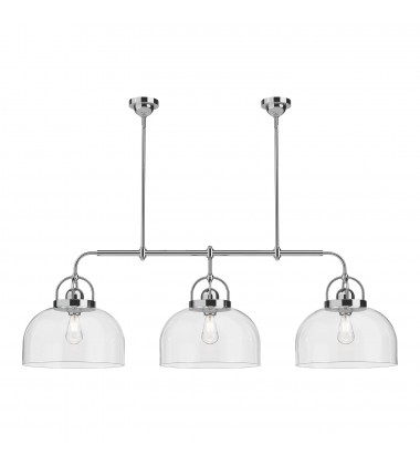 LP461155CH-Lancaster 55-in Chrome 3 Lights Linear Pendant LP461155CH-Lancaster 55-in Chrome 3 Lights Linear Pendant