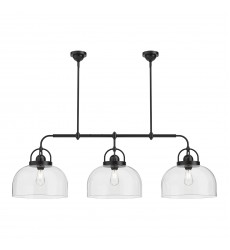 LP461155MB-Lancaster 55-in Matte Black 3 Lights Linear Pendant LP461155MB-Lancaster 55-in Matte Black 3 Lights Linear Pendant