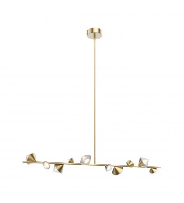  LP50851-BG-Geode 51-in Brushed Gold LED Linear Pendant