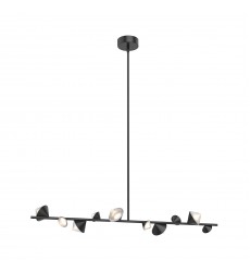 LP50851-BK-Geode 51-in Black LED Linear Pendant