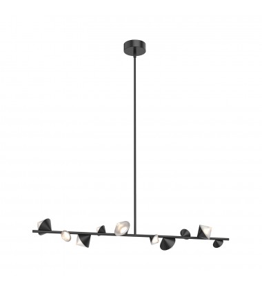  LP50851-BK-Geode 51-in Black LED Linear Pendant