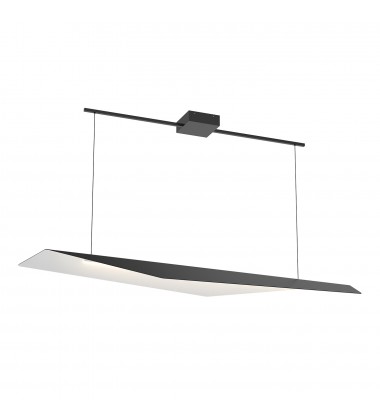  LP70548-BK/WH-Taro 48-in Black/White LED Linear Pendant