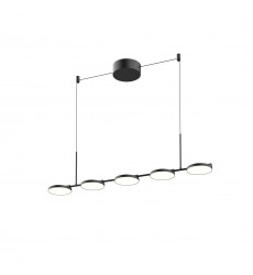  LP72237-BK-Novel 37-in Black LED Linear Pendant