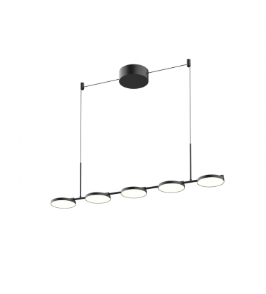 LP72237-BK-UNV-Novel 37-in Black LED Linear Pendant