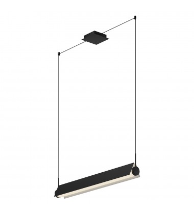 LP73536-BK/WH-Phoenix 36-in Black/White LED Linear Pendant