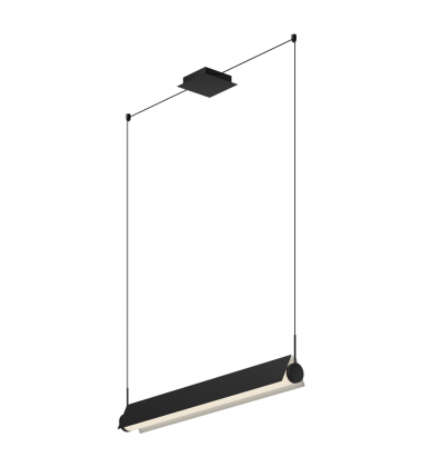 LP73536-BK/WH-UNV-Phoenix 36-in Black/White LED Linear Pendant LP73536-BK/WH-UNV-Phoenix 36-in Black/White LED Linear Pendant