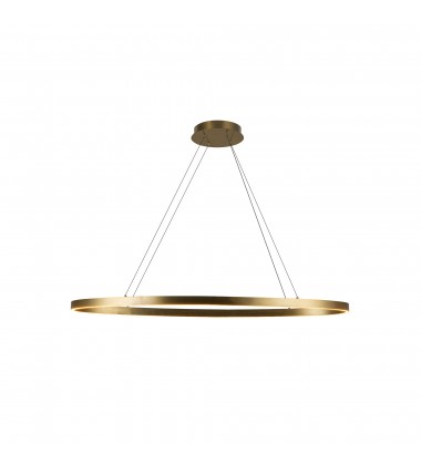  LP79140-BG-Ovale 40-in Brushed Gold LED Linear Pendant