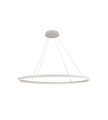  LP79140-WH-Ovale 40-in White LED Linear Pendant