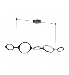 LP84457-BK-UNV-Serif 57-in Black LED Linear Pendant