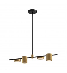  LP96840-BK/BG-Jayden 40-in Black/Brushed Gold LED Linear Pendant