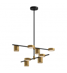 LP96840-BK/BG-UNV-Jayden 40-in Black/Brushed Gold LED Linear Pendant