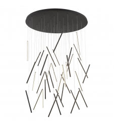 MP14850-BK-UNV-010-Chute 50-in Black LED Multi Pendant