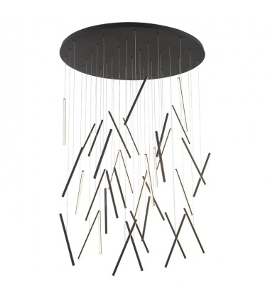 MP14850-BK-UNV-010-Chute 50-in Black LED Multi Pendant