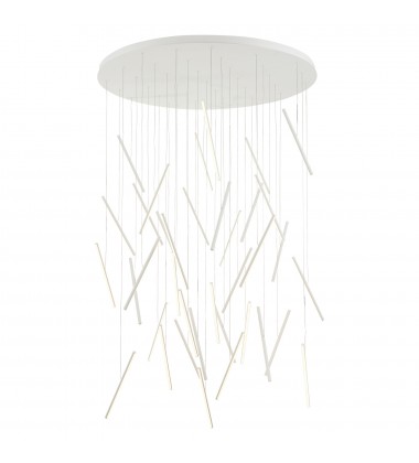  MP14850-WH-Chute 50-in White LED Multi Pendant