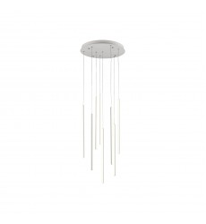  MP14919-WH-Chute 8 Head White LED Multi Pendant