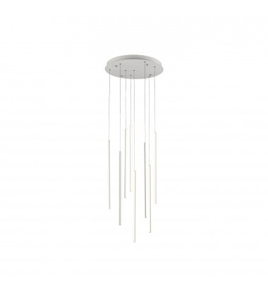  MP14919-WH-Chute 8 Head White LED Multi Pendant