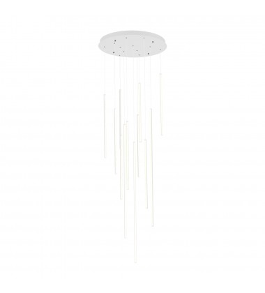  MP14924-WH-Chute 12 Head White LED Multi Pendant