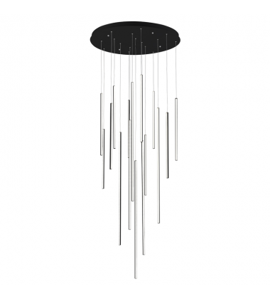 MP14932-BK-UNV-010-Chute 16 Head Black LED Multi Pendant MP14932-BK-UNV-010-Chute 16 Head Black LED Multi Pendant