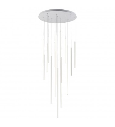  MP14932-WH-Chute 16 Head White LED Multi Pendant