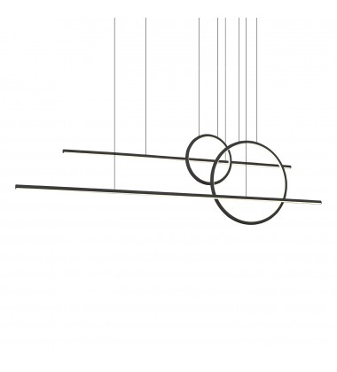  MP14956-BK-Chute Calypso 56-in Black LED Multi Pendant