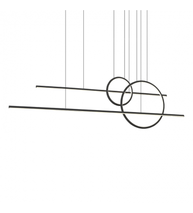 MP14956-BK-UNV-010-Chute Calypso 56-in Black LED Multi Pendant