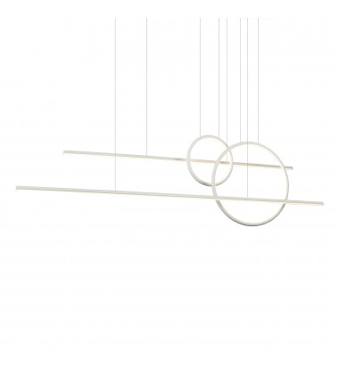  MP14956-WH-Chute Calypso 56-in White LED Multi Pendant