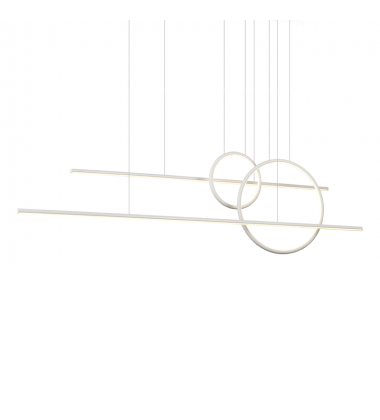 MP14956-WH-UNV-010-Chute Calypso 56-in White LED Multi Pendant