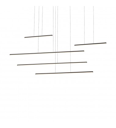  MP14960-BK-Chute Motion 60-in Black LED Multi Pendant