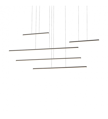 MP14960-BK-UNV-010-Chute Motion 60-in Black LED Multi Pendant