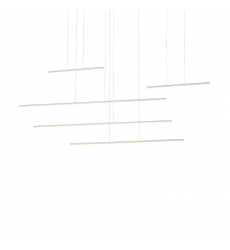MP14960-WH-UNV-010-Chute Motion 60-in White LED Multi Pendant