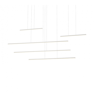 MP14960-WH-UNV-010-Chute Motion 60-in White LED Multi Pendant MP14960-WH-UNV-010-Chute Motion 60-in White LED Multi Pendant