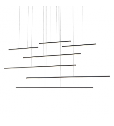 MP14970-BK-UNV-010-Chute Motion 70-in Black LED Multi Pendant MP14970-BK-UNV-010-Chute Motion 70-in Black LED Multi Pendant