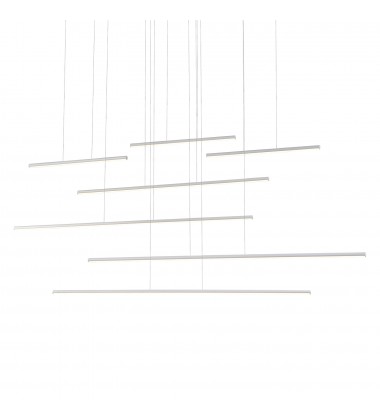 MP14970-WH-Chute Motion 70-in White LED Multi Pendant MP14970-WH-Chute Motion 70-in White LED Multi Pendant