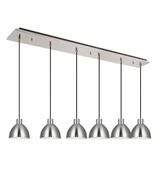 MP1706BN-06-Chroma 42-in Brushed Nickel 6-Light Multi Pendant