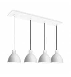MP1706WG-04-Chroma 28-in Glossy White 4-Light Multi Pendant