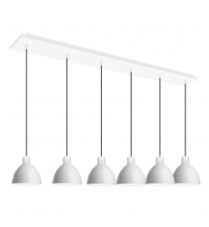 MP1706WG-06-Chroma 42-in Glossy White 6-Light Multi Pendant