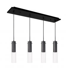 MP21703BK-04-Lena 25-in Black 4-Light Multi Pendant