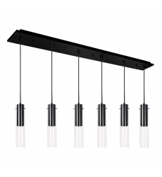MP21703BK-06-Lena 41-in Black 6-Light Multi Pendant