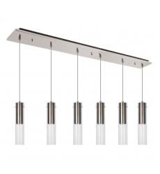 MP21703BN-06-Lena 41-in Brushed Nickel 6-Light Multi Pendant