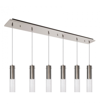 MP21703BN-06-Lena 41-in Brushed Nickel 6-Light Multi Pendant