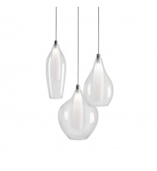 MP3003-Victoria 3 Head Chrome LED Multi Pendant