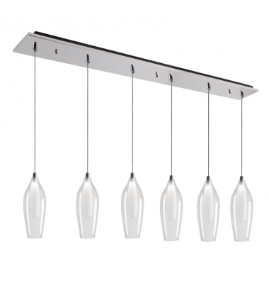 MP3004CH-06-Victoria 42-in Chrome 6-Light Multi Pendant
