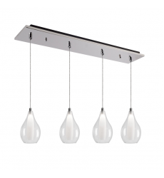 MP3005CH-04-Victoria 25-in Chrome 4-Light Multi Pendant