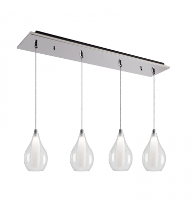 MP3005CH-04-Victoria 25-in Chrome 4-Light Multi Pendant
