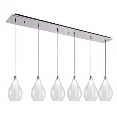 MP3005CH-06-Victoria 42-in Chrome 6-Light Multi Pendant MP3005CH-06-Victoria 42-in Chrome 6-Light Multi Pendant