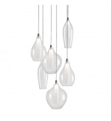  MP3006-Victoria 6 Head Chrome LED Multi Pendant